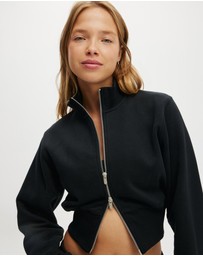 Cotton On Body Active - Plush Fitted Zip Through Jacket