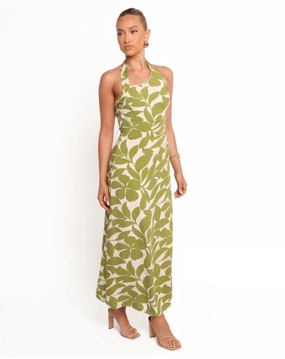 Petal & Pup - Alexis Maxi Dress - Green Floral