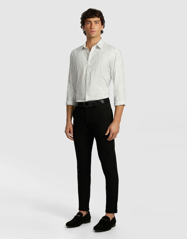 yd. - Valencia Slim Paisley Shirt