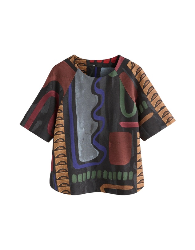 NEXT - Short Sleeve Crepe Boxy T-Shirt