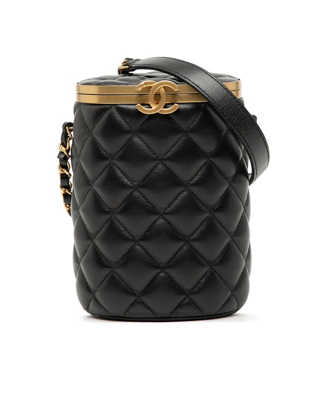 Pre-Loved by Azura Reborn - Pre-Loved Small Quilted Lambskin Crown Box Bag