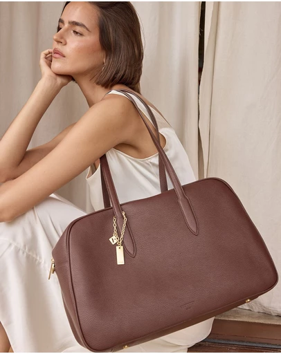VESTIRSI - Vera Mahogany Large Bowler Bag