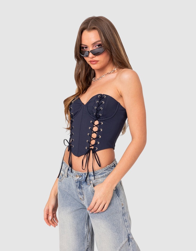 EDIKTED - Mckenna Lace Up Corset