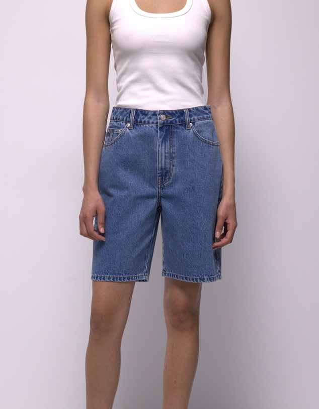 AERE - Longline Denim Shorts