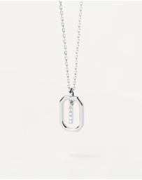 PDPAOLA - Mini Letter I Silver Necklace