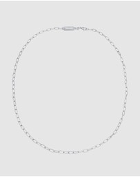 Kuzzoi - ICONIC EXCLUSIVE - Necklace Link Chain Oval Basic Fine in 925 Sterling Silver