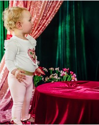 Fleur Harris - 'Days of Enchantment' Frill Legging in Pink