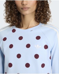 adidas Originals - POLKA DOTS SLIM LONG SLEEVE TOP Womens