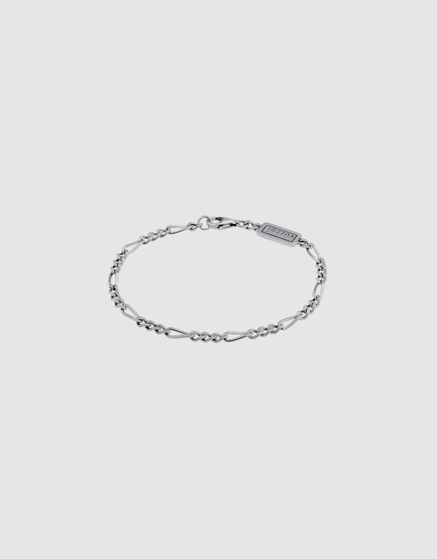 Kuzzoi - ICONIC EXCLUSIVE - Classic Figaro Chain Bracelet in Oxidised 925 Sterling Silver