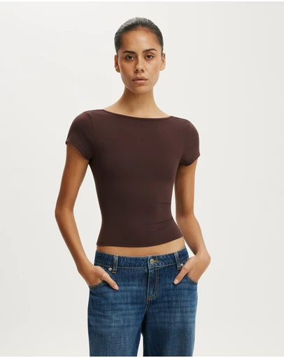 Cotton On - Hold Me Scoop Back Tee