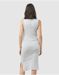 Ripe Maternity - Layered Knit Nursing Dress