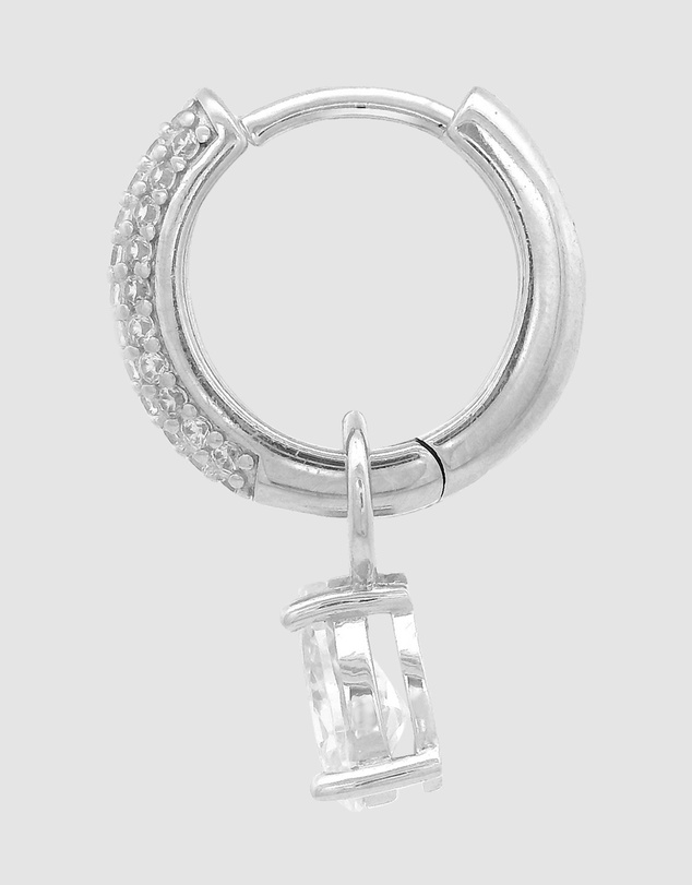 Georgini - GEORGINI WISTERIA DUO PEAR EARRINGS SILVER