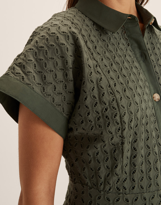 Review - Mabel Broderie Shirtdress