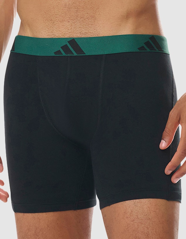 adidas Sportswear - 3 Pack Active Flex Cotton Boxer Brief Underwear