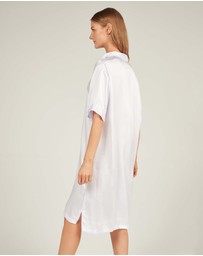 Primness - Glossed Shirt Dress
