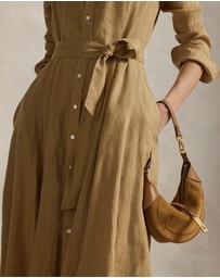 Polo Ralph Lauren - Belted Linen A-Line Shirtdress