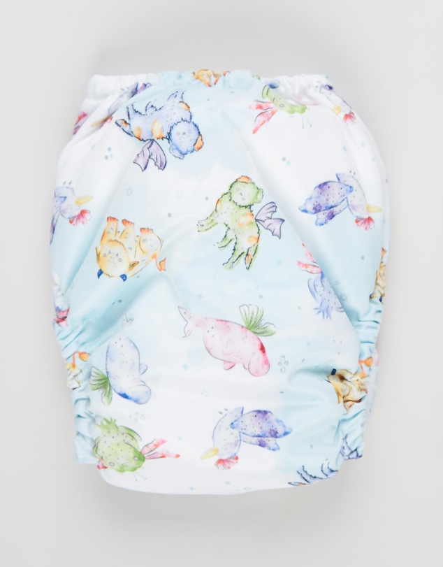 itti bitti - Bare Essentials One Size Fits Most Reusable Cloth Nappy & Wetbag