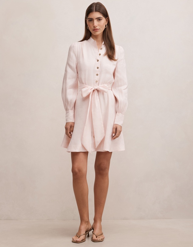 Forever New - Elari High Neck Button Mini Dress