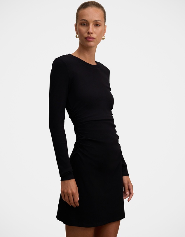 Forever New - Ash Long Sleeves Ribbed Mini Dress