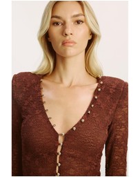 Bardot - Zenia Long Sleeve Midi Dress