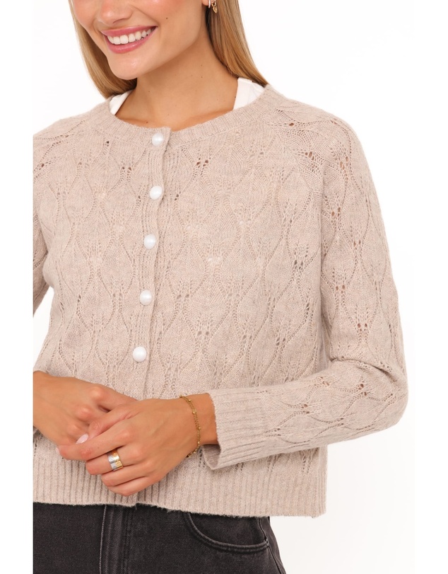 Petal & Pup - Mattie Cardigan - Beige