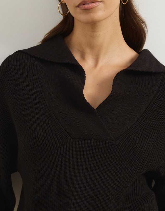 Atmos&Here - Natalie Oversized V-Neck Knit Jumper