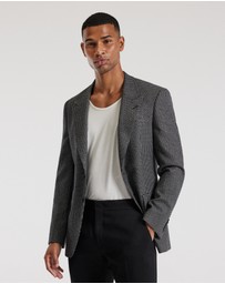 Calibre - Weave Check Blazer Black