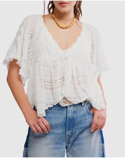 Free People - In Your Dreams Lace Top