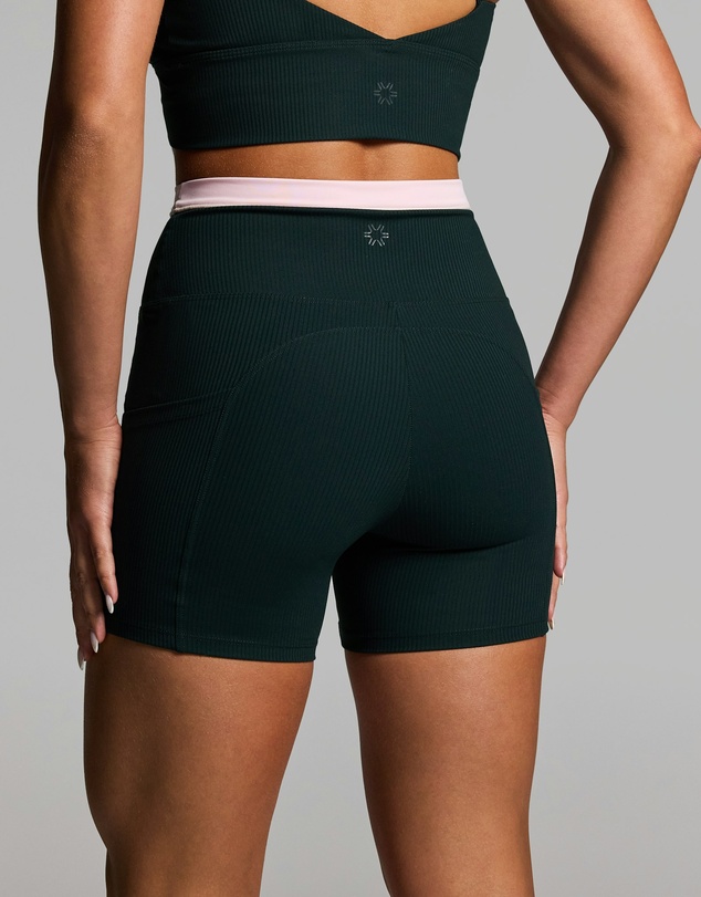 Rockwear - Rib Luxesoft Pocket Mid Thigh Bike Shorts