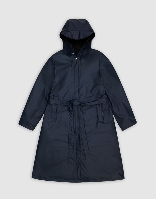 RAINS - A-Line Longer Women's Jacket Navy