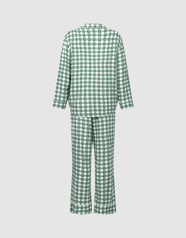 Hunkemoller - Long Sleeve Twill Print PJ Set