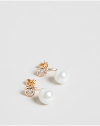 Carly Paiker - Aura Pearl Ear Jacket Earrings