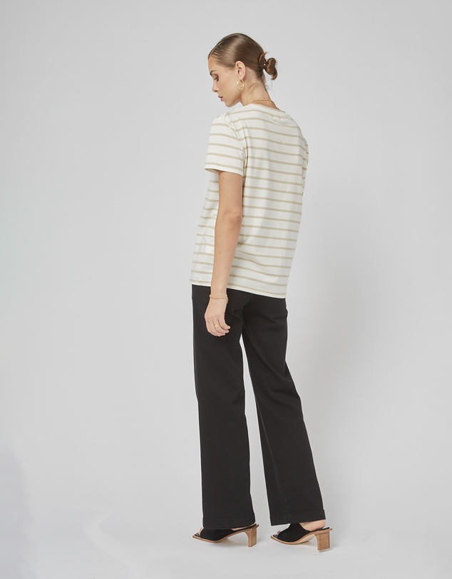 DRICOPER DENIM - Clare Beige Stripe Tee
