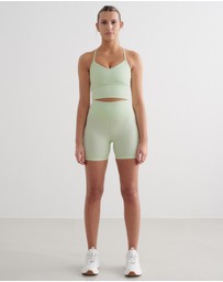 Aim'n - Ribbed Performance Midi Biker Shorts