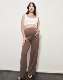 Soon Maternity - Pull-On Wide Leg Pants