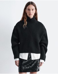& Other Stories - Cropped Turtleneck Jumper
