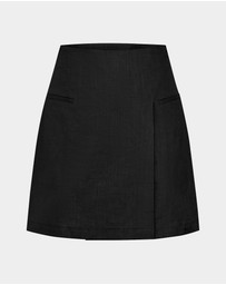 Forcast - Nia Mini Linen Skirt