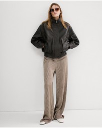 M.N.G - Satin Striped Trousers