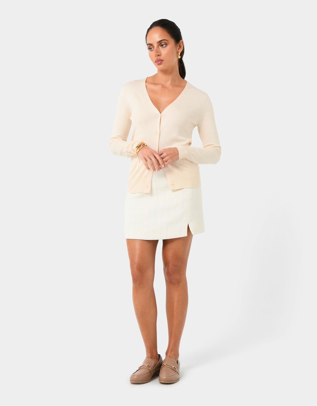 Forcast - Nicolette V-Neck Knit Cardigan