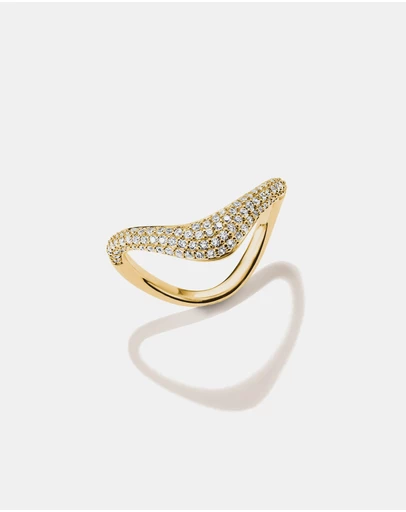 THOMAS SABO - THOMAS SABO Ring with zirconia in wave shape