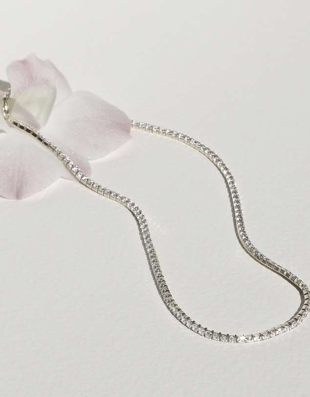 SAINT VALENTINE - Aspen Tennis Necklace - Silver