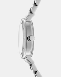DKNY - Essentials Silver 28mm Womens Watch + Silver Bracelet