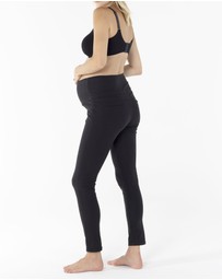 Angel Maternity - Maternity Cotton Twill High Waist Pants