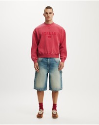 Cotton On - Oversized Graphic Crew Sweater