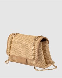 Olga Berg - Alexa Woven Shoulder Bag