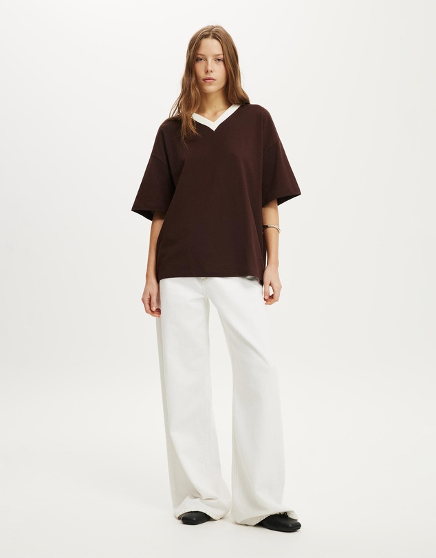 Cotton On - The Oversized V Neck Tee