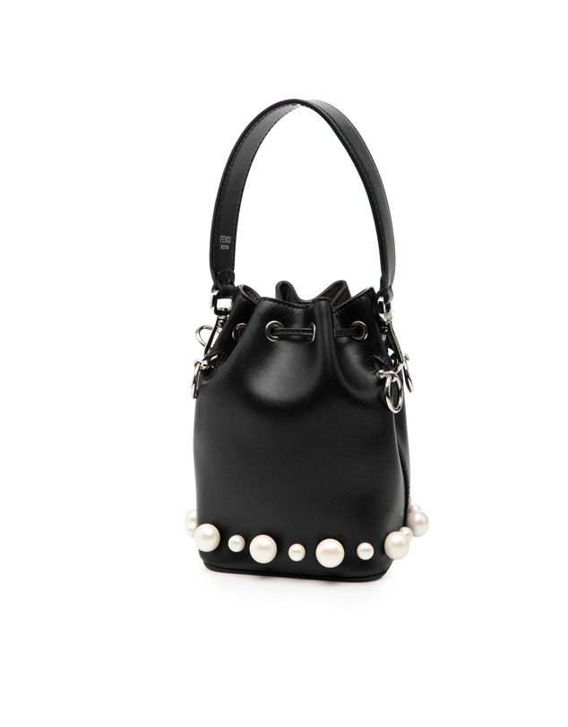 Pre-Loved by Azura Reborn - Pre-Loved Mini Leather Pearl Mon Tresor Bucket Bag
