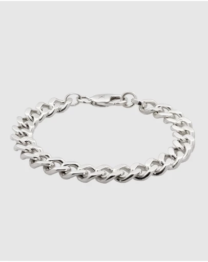 Kuzzoi - ICONIC EXCLUSIVE - Big Curb Chain Bracelet in 925 Sterling Silver