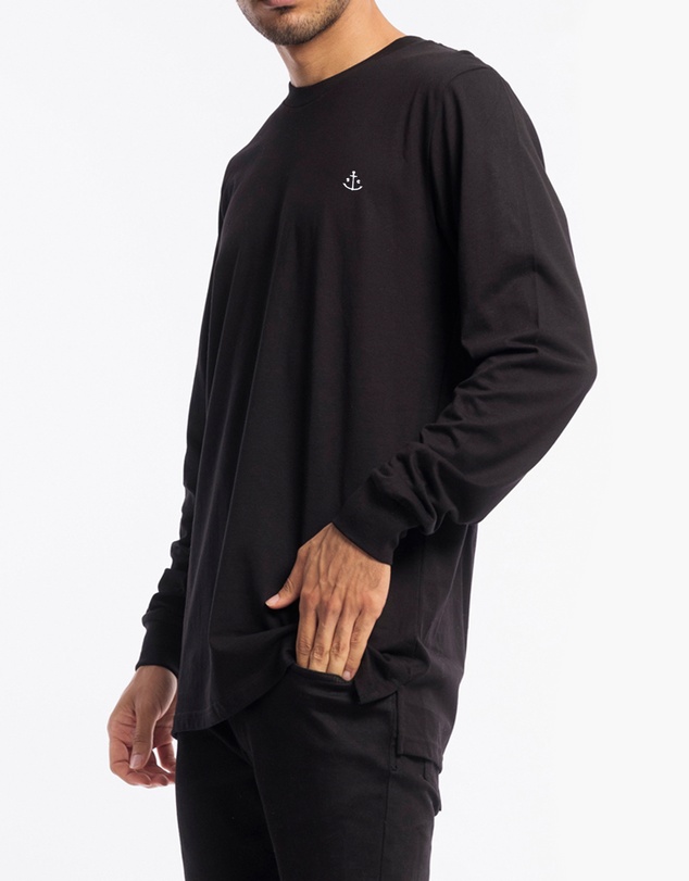Stock & Co. - Stock & Co Anchor Embroidery Long Sleeve Tee