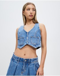 Abrand - Denim Vest - ICONIC EXCLUSIVE